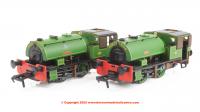968502 Rapido Port of Par Bagnalls Twin Pack - Lined Light Green
